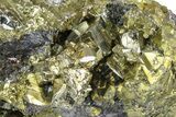 Brassy Chalcopyrite Crystals with Lustrous Sphalerite - Peru #252118-3